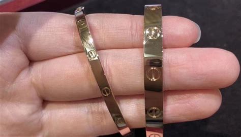 cartier love bracelet vs small.